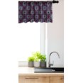 thumbnail image 3 of Ambesonne Geometric Window Valance, Squares Circles Dots, 54" X 18", Indigo Pink Pale Grey, 3 of 3