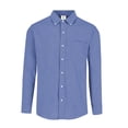 thumbnail image 1 of Camisa Oxford Manga Larga para Caballero, Color Cobalto, Talla Mediana 75% Algodón y 25% Poliéster. Yazbek C0605, 1 of 3