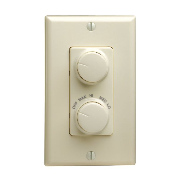 Leviton RTD0110A Almond SinglePole IllumaTech 1.5A 300W Rotary Combo