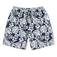 thumbnail image 3 of Uemuo Hawaiian Style Pattern Men's Swim Trunks Hawaiian Beach Bathing Suit Swimsuits Beach Quick-Dry Shorts with Pockets-XX-Large, 3 of 9