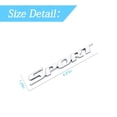 thumbnail image 2 of 3D Metal Sport Sticker for Car, Styling Personalise Sport Emblem Decal, Auto Badge Stickers Car Exterior Decoration Accessories, 3D Stickers for Trunk Side Fender Rear Tailgate,Silver, 2 of 7