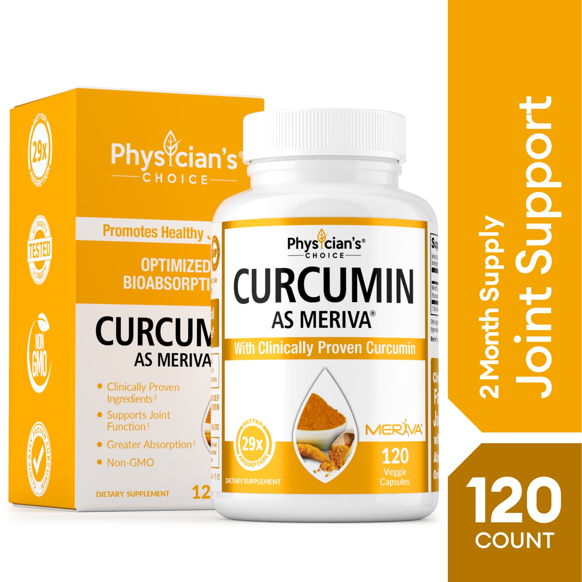 Physician's Choice Curcumin Meriva Capsules, 120 Ct.