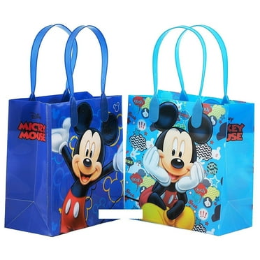 Disney Mickey Mouse Reusable Party Favor Goodie Small Gift Bags 12 (12 Bags)