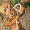 thumbnail image 3 of Dakaela Wedge Sandals for Women Dressy Summer Open Toe Bohemian Espadrilles Slip on Flip Flops Shoes, 3 of 6