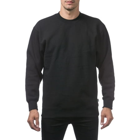 Download Pro Club Men's Comfort Plain Blank Crew Neck Fleece Pullover Sweater, Small, Black - Walmart.com