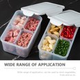 thumbnail image 2 of Caja de almacenamiento para refrigerador Contenedores para preparación de comidas Alimentos con tapas Frutas selladas, 2 of 6