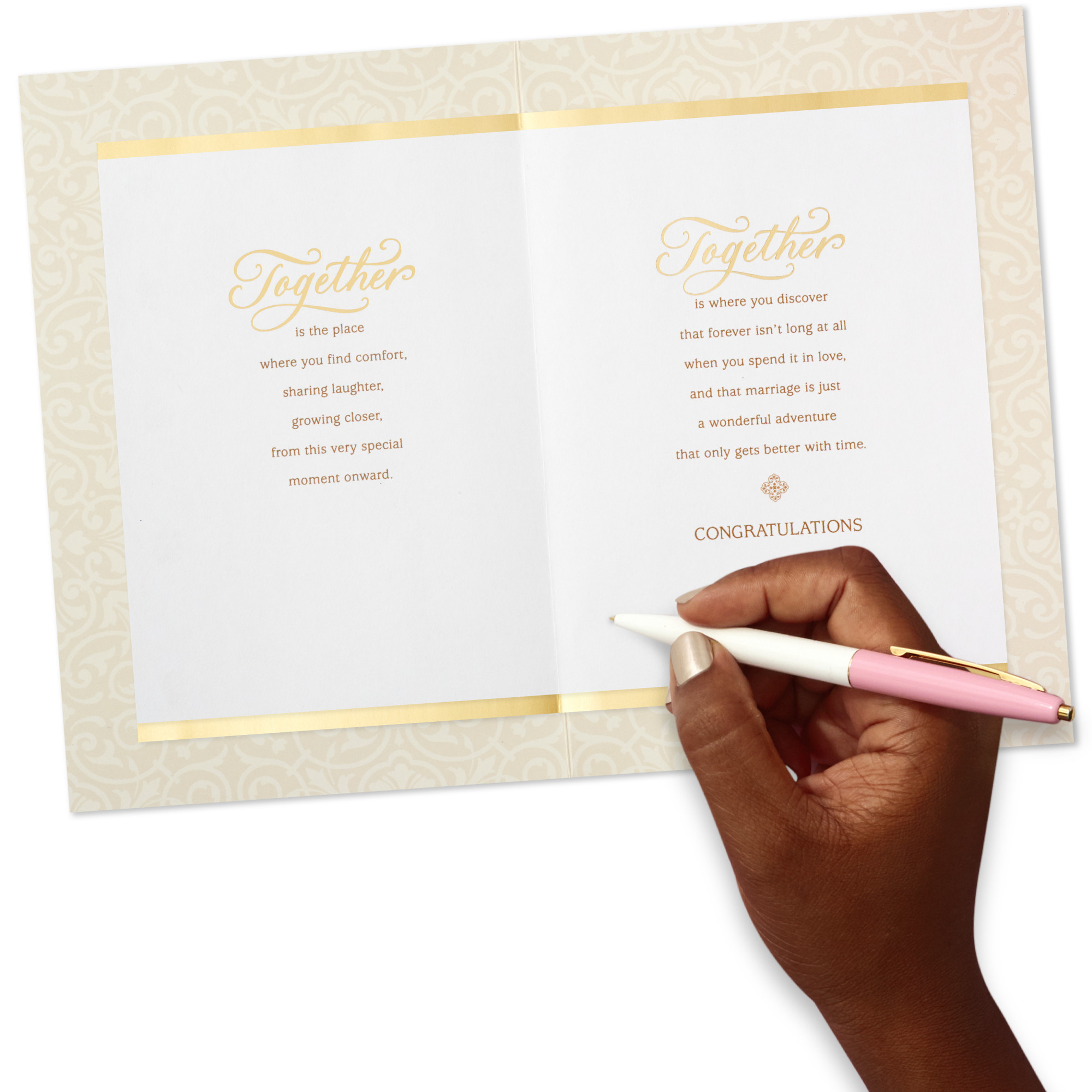Hallmark Mahogany Wedding Card (Together is Where You Belong)