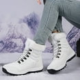 thumbnail image 6 of Gyexs Hiking Boots Women Waterproof Winter Snow Boots Outdoor Wear Walking Work Botas De Nieve Para Mujer White Size 7.5, 6 of 6