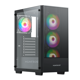 thumbnail image 1 of Gabinete Munfrost Alpha Black / Cristal templado / ARGB Sync / Controlador de ventiladores / Atx - Micro ATX - Mini ITX, 1 of 5