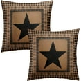 thumbnail image 5 of Western Throw Pillow Cover 20x20 Inch Texas Star Pillow Covers \u200bSet of 2 Primitive Vintage Decorative Pillowcase for Home Bedroom Sofa, 5 of 7