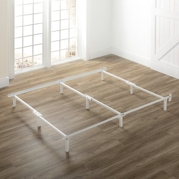 Zinus 7" Compack Metal Bed Frame, White, Full