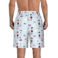 thumbnail image 3 of Naloa Poodle Dog Men's Beach Shorts, Surfing shorts, Swim trunks, Quick Dry Swim Trunks for Surfing Beach Fun - Small, 3 of 9