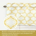 thumbnail image 3 of DriftAway Geo Trellis Room Darkening Grommet Unlined Valance 52”x18” (Yellow), 3 of 7