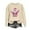 A185 Khaki, variant on LEKWK Long Sleeve Christmas Shirts for Women Xmas Santa Graphic Tops Crewneck Sweatshirts Loose Fit Holiday Party Blouses