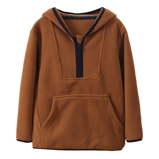 PMVFHDE Chandails à Capuchon et Chandails pour Garçons - Chandail Molletonné Doublé d'Hiver pour Enfants - Chandail à Capuchon Confortable et Stylé pour Garçons et Filles