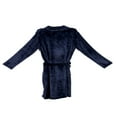 thumbnail image 4 of Fashion Mens Solid Color Fleece Robe  Shawl Collar Bathrobe 4 Size M L XL XXL, 4 of 6