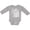AC-Heather Grey, variant on Inktastic Little Surf Dude with Surfboard Boys Long Sleeve Baby Bodysuit