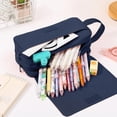 thumbnail image 2 of Back to School Supplies Under 1 Pencil Case Aesthetic Zipper Pencil Bag Large Pencil Bag for Teen Girls Boys Students #772, 2 of 6