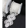 thumbnail image 2 of 2 3/4" x 5 Yards Floral Lace Crochet Ribbon (Ivory), 2 of 2
