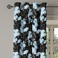 thumbnail image 3 of Ambesonne Grommet Curtain, , 50"x63", Black White Soft Blue, 3 of 5