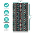 thumbnail image 5 of Boho Retro Floral Pet Feeding Mat-Abstract Art Pattern Absorbent Pet Placemat for Food and Water Bowl, with Waterproof Rubber Backing, Quick Dry Water Dispenser Mat for Dog and Cat (17"x30"), 5 of 7