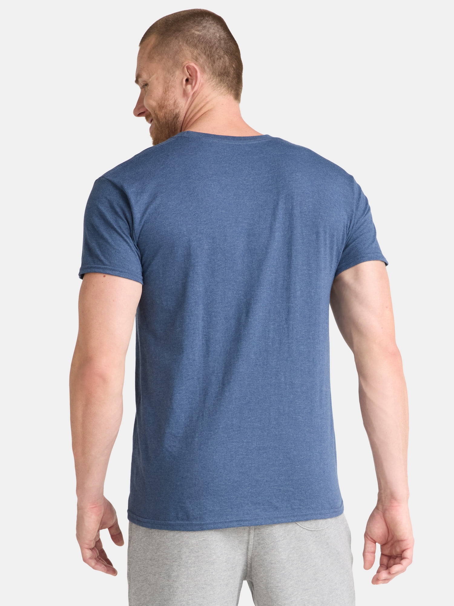 Athletic Works Men's and Big Men's Cotton Pocket Tee, Sizes XS-5XL and Tall Sizes