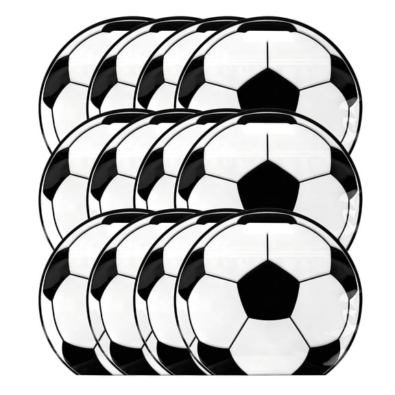StlyGar 12 Pack Soccer Goodie Bags with Handles Sealed Stand-Up for Treat Candy Bags Sport Snack Bags Soccer Theme Birthday Party Decoration Supplies