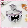 thumbnail image 2 of Bolso bandolera Cinnamoroll Monedero Sanrio Bolso de pecho Kuromi Riñonera My Melody Bolso de mano Hello Kitty Bolsa de almacenamiento Pochacco Niño, 2 of 5