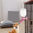 thumbnail image 3 of Mightlink 150/250/500ML Hanging Pet Drinker High Capacity Bite Resistant Smooth Edges Drop-resistant Easy to Carry Feed Plastic Pet Hanging Roll-on Water Dispenser for Puppy, 3 of 7
