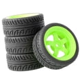 thumbnail image 1 of Neumáticos de coche RC Yotijar 4 piezas 62 mm 26 mm 12 mm Verde, 1 of 4