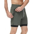 YuKaiChen Mens Swim Trunks with Compression Liner 2 in 1 QuickDry