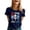 Navy4, variant on 250 Anniversary Usa Shirt Summer Tops for Women Graphic Tees Stylish Printed Short Sleeve Round Neck Comfortable Casual Daily Everyday Wear