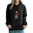 thumbnail image 2 of FDGIU 2025 Women's Funny Ugly Xmas Hooded Sweatshirt - Loose Fit Long Sleeve Pullover, Cute Holiday Graphic Print, 2 of 5