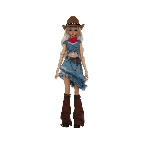Sano D BJD 1/4 - Vintage Western Cowboy Knight Anime Style Ball Jointed Doll Full Set with Outfit & Accessories