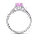 thumbnail image 4 of 2.30 Ct Latest Pear Cut Pink Sapphire Gemstone Bridal Ring for Ladies Solid 18K White Gold Size 3.5 by Diamond-Capitals, 4 of 8