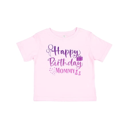 Inktastic Purple Happy Birthday Mommy Boys or Girls Baby T-Shirt