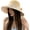 B-beige, variant on Straw Hat Summer Women Beach Bow Sun Protection New Hat Sweet Floral Lace Fisherman Hat