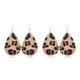 thumbnail image 4 of Pendientes Sonducket con estampado de leopardo geométrico de piel sintética para mujeres y niñas Tipo 2 CBP233690, 4 of 6