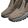 thumbnail image 4 of Zapatillas de deporte casuales Zapatos de senderismo transpirables para hombres Zapatos para correr sin cordones (39) Caqui, 4 of 8