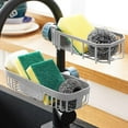 thumbnail image 2 of Kitchen Sink Faucet Organizer, 2024 New Adjustable Detachable Sponge Holder Over Faucet, Sponge Holder for Kitchen Sink, Faucet Storage Rack for Bathroom, Scrubbers Soap Suitable for Round Tube U9A9, 2 of 7
