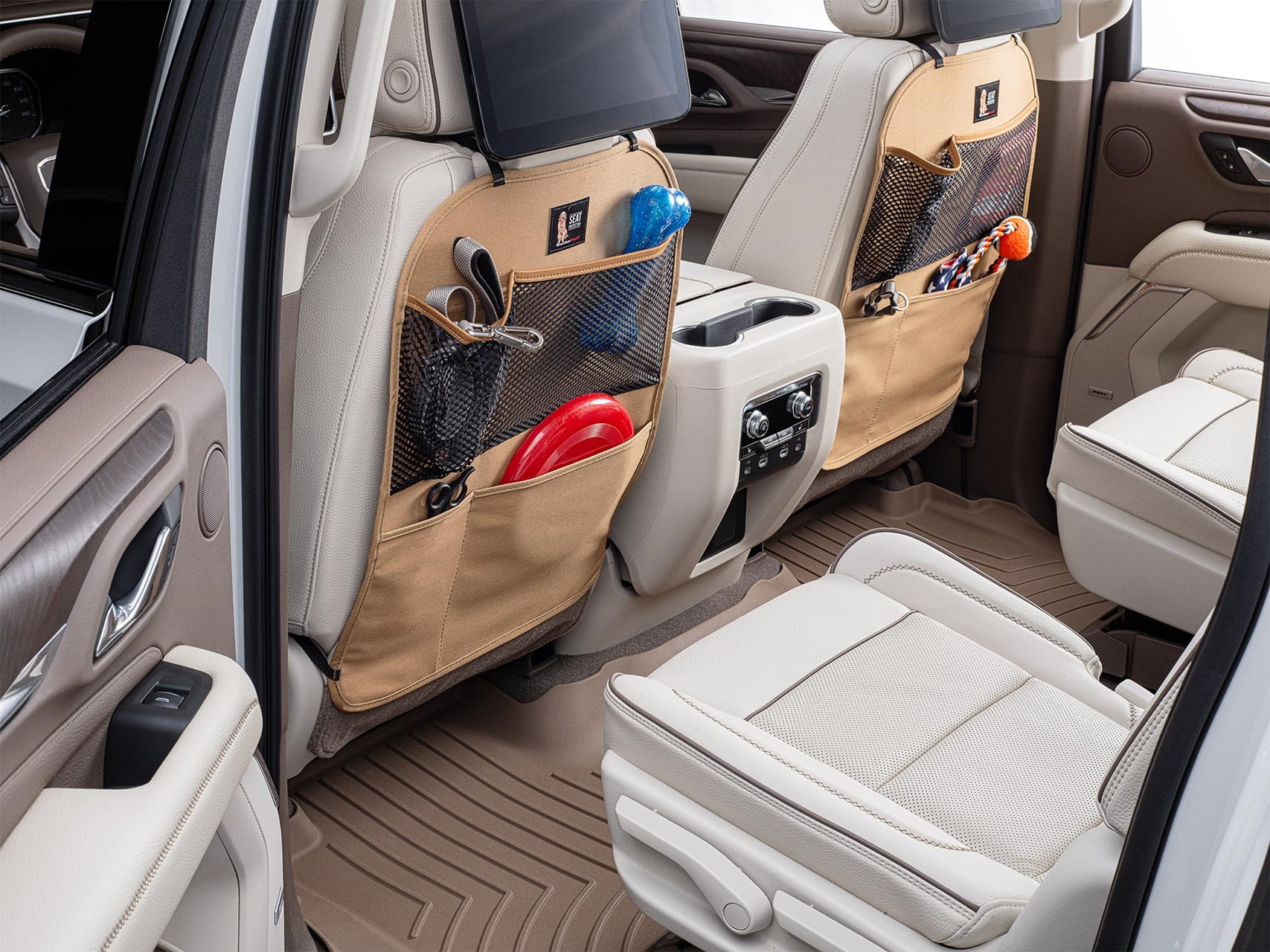 WeatherTech Seat Back Protector - Kick Mat and Organizer for The Back of Your Seat, Charcoal