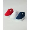 "3 Pack of Canvas Slip Ons: Red, White, and Blue | Fits 18"" American Girl Dolls, Madame Alexander, Our Generation, etc. | 18 Inch Doll Accessories"