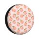 thumbnail image 1 of Fotbe Peach With Leaves Funda de Llanta de Repuesto con Estampado, Engrosada, Ajuste Universal para Jeep, Remolque, RV, SUV, Camión-16 inch, 1 of 6