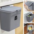 thumbnail image 1 of Muyoka Cubo de Basura Colgante Cubo de Basura Montado en la Pared, Puerta de la Basura de la Cocina Soporte de Residuos del Armario con Tapa Cubo de Basura de Plástico Gris Cubo de Basura Gran Capacid Muyoka Hogar, 1 of 7