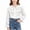 White#1, variant on Girls Long Sleeve Ruffle Collar Shirt Scalloped Collar Button Blouse Layered Ruffle Bib Puff Cuffs Toddler Kids School Daily Party Wear Blouses Tops