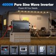 thumbnail image 4 of Inversor de corriente ZETAWALE 4000 W, onda sinusoidal pura, 48 V DC a 120 V AC, 4 of 8