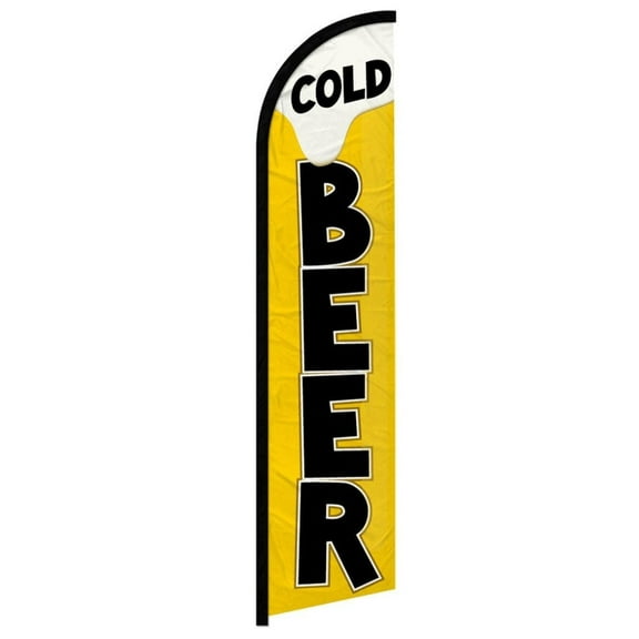 Cold Beer Windless Banner Flag