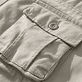 thumbnail image 6 of Havenre Men's Multi Pocket Zipper Cargo Shorts Big and Tall Regular Fit Casual Outdoor Hiking Loose Fit Twill Classic Short Pants Beige XXL, 6 of 8