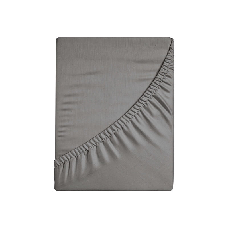 Superior Pavo Cotton 700 Thread Count 18" Deep Pocket Fitted Sheet, California King, Charcoal