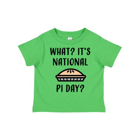 

Inktastic What Its National Pi Day with Pie Illustation Gift Toddler Boy or Toddler Girl T-Shirt